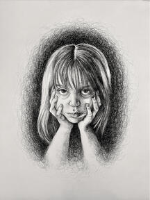 "Scatterbrain" | 2023 | Ballpoint pen