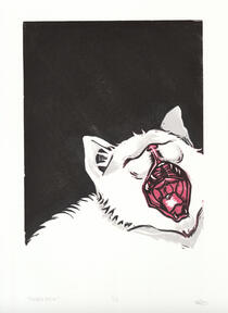 "Sweetpea" | 2023 | Relief Print