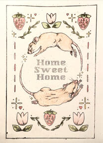 "Home Sweet Home" | 2023 | Lithograph (Artist Proof)