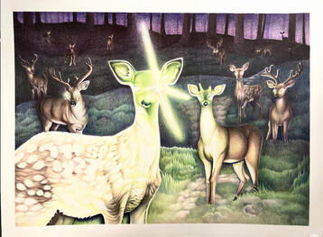 "Congregation" | 2025 | Colored Pencil