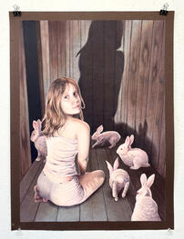 "Burrow" | 2025 | Colored Pencil and Collage